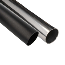 Aluminiumrör Rak - Silver / Svart QSP Products
